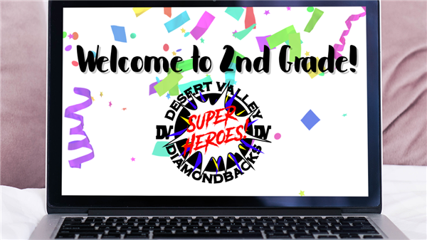 2nd Grade Welcome Laptop Picture